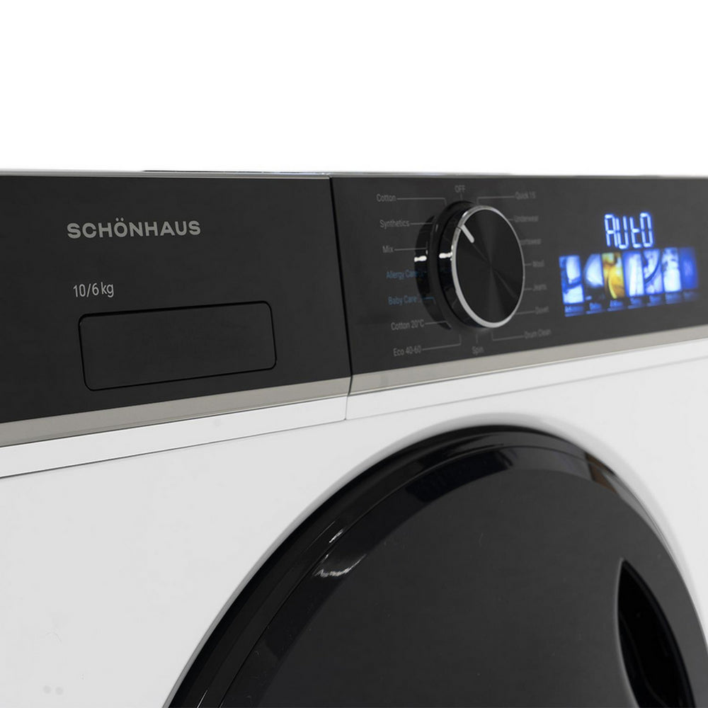 Schonhaus WDSF0110614AW 10+6kg 1400 Spin Washer Dryer White