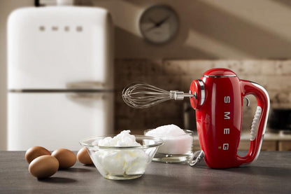 Smeg HMF01RDUK 50s Style Hand Mixer Red